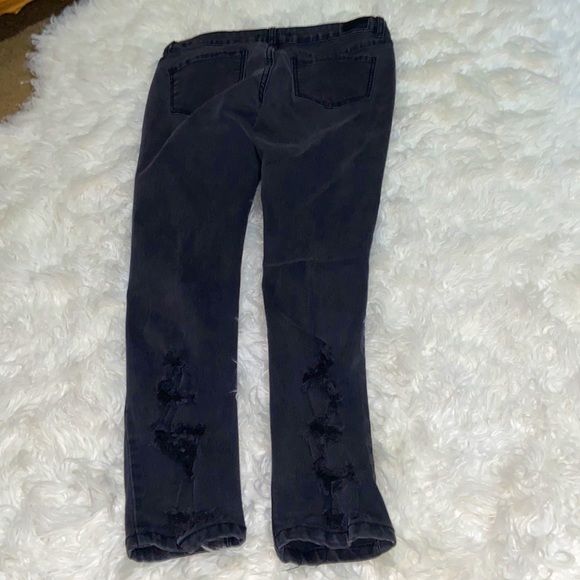 Black distress jeans size 7 by Denim Couture - Picture 7 of 8